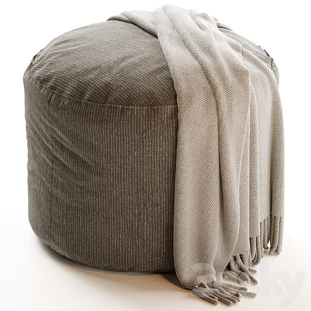 ANYWHERE IVORY POUF