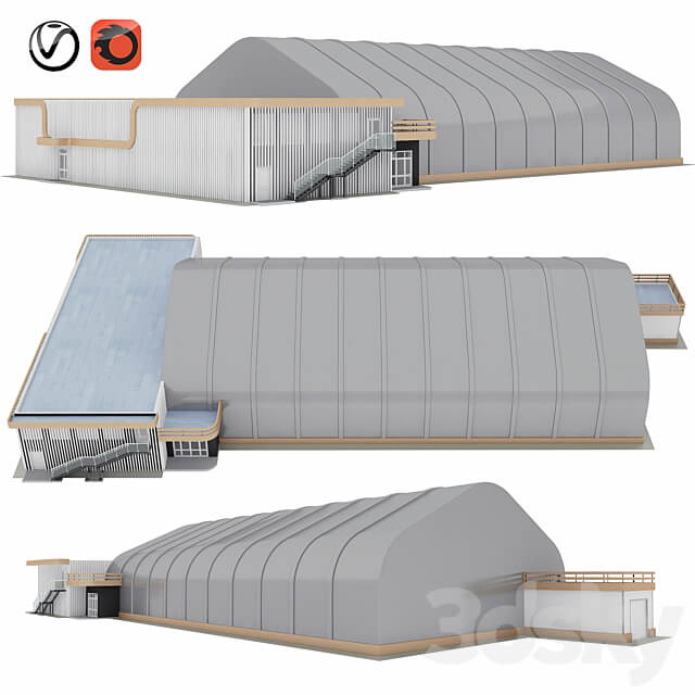 Frame awning hangar and AHB