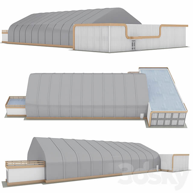 Frame awning hangar and AHB