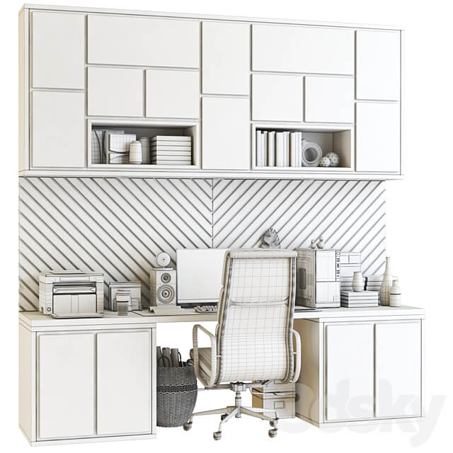 Office workplace 90 3D Models