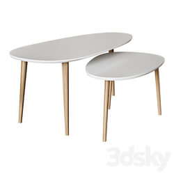 Two Brick tables 3D Models 