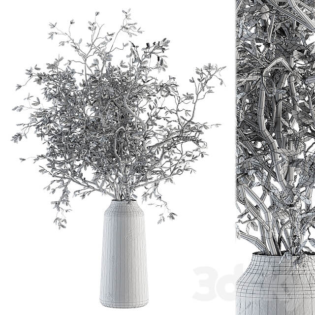 Green Branch in vase 40