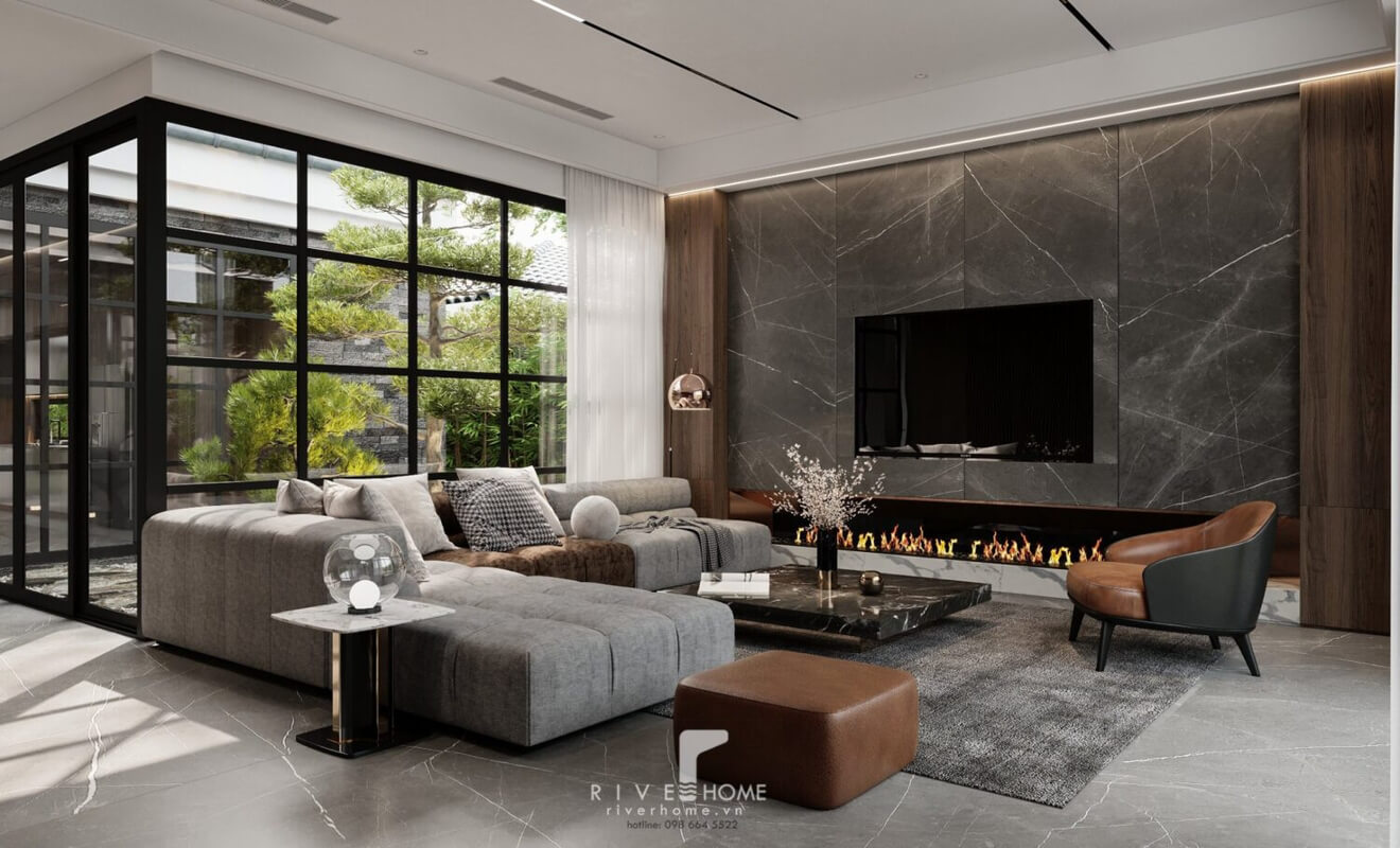  Living Room- Kitchen Interior by Tuan Kiet