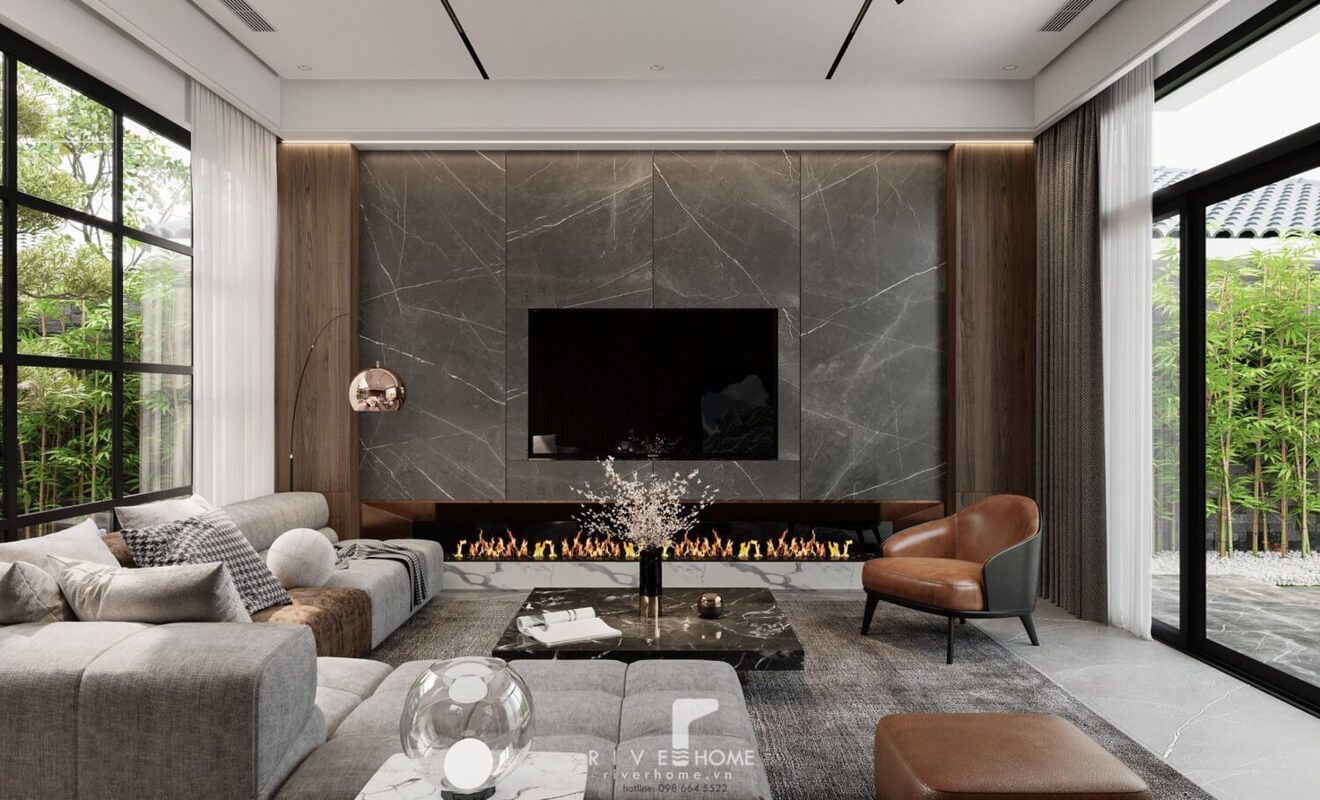  Living Room- Kitchen Interior by Tuan Kiet