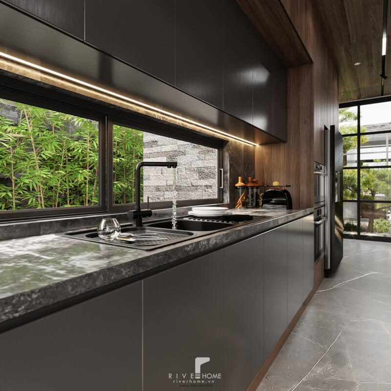 Living Room- Kitchen Interior by Tuan Kiet