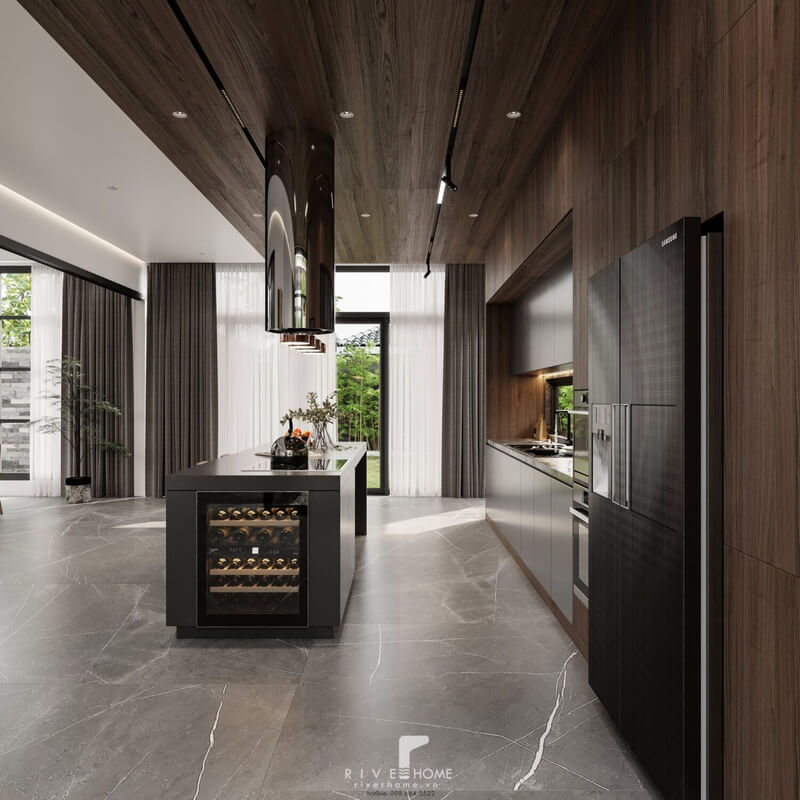  Living Room- Kitchen Interior by Tuan Kiet