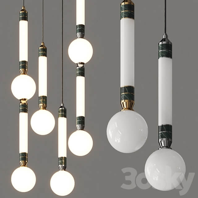 Pendant light Marc Wood Studio Greenstone Pendant Lamps