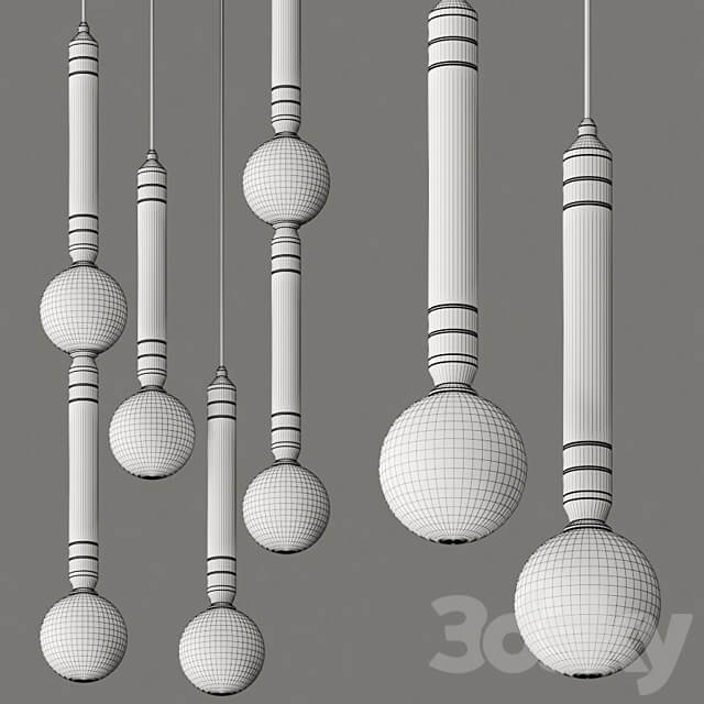 Pendant light Marc Wood Studio Greenstone Pendant Lamps