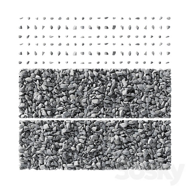 Pebble smooth splinter decor road n2