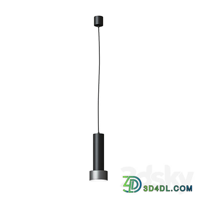 Focus pendant black and gold Pendant light 3D Models
