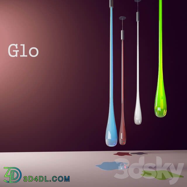 Glo Pendant light 3D Models