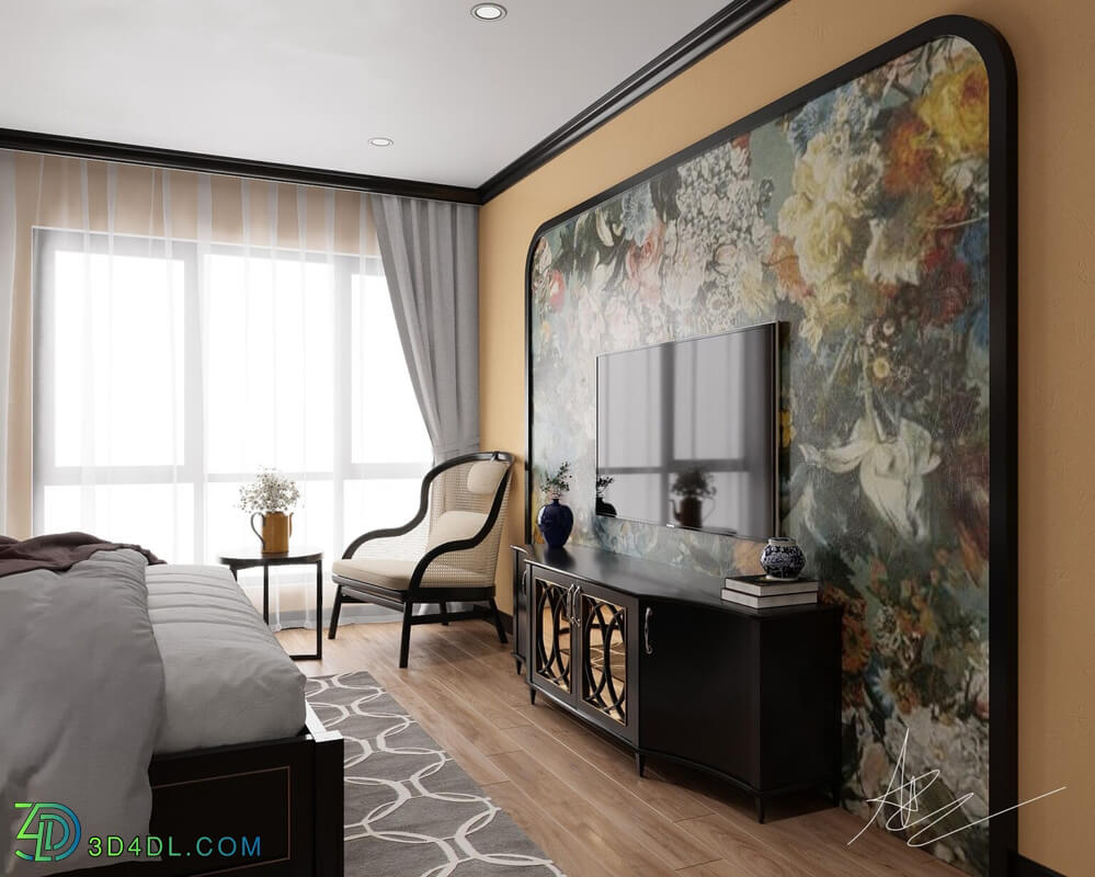 3D Interior Scenes File 3dsmax Model Indochine Bedroom 456 By Minh Tu