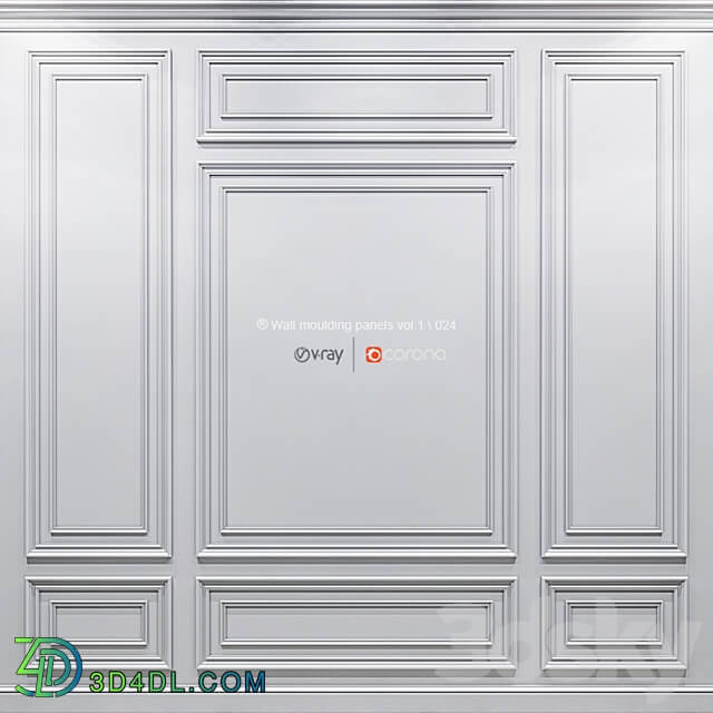 Wall molding panels vol. 1.024