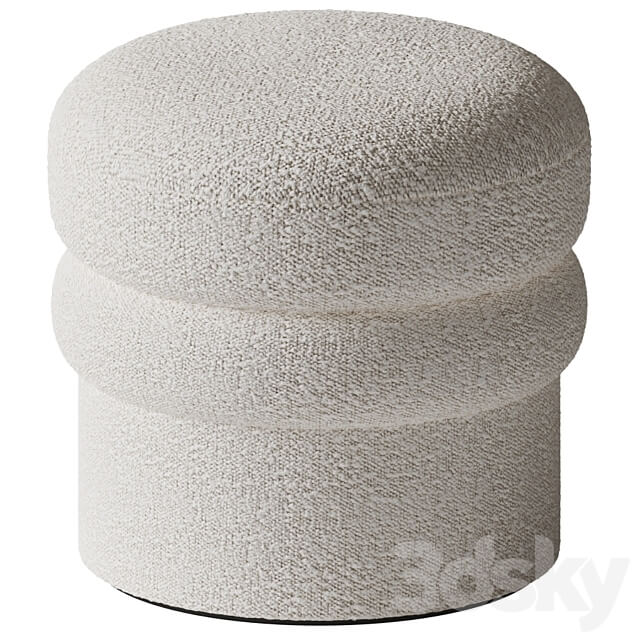 Interiortonic Boucle Avina Ottoman