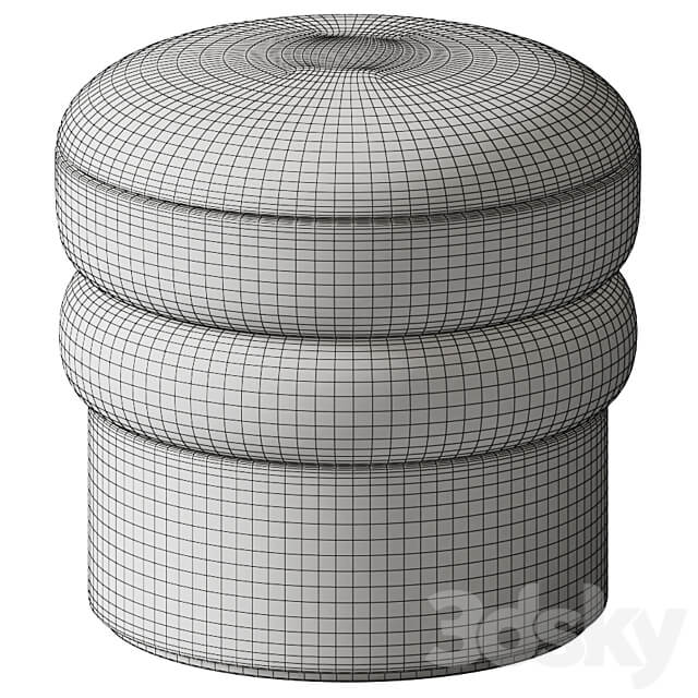 Interiortonic Boucle Avina Ottoman
