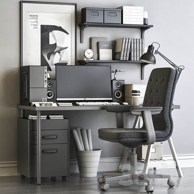 Workplace 100 3D Models