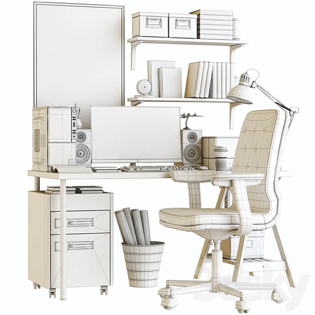 Workplace 100 3D Models