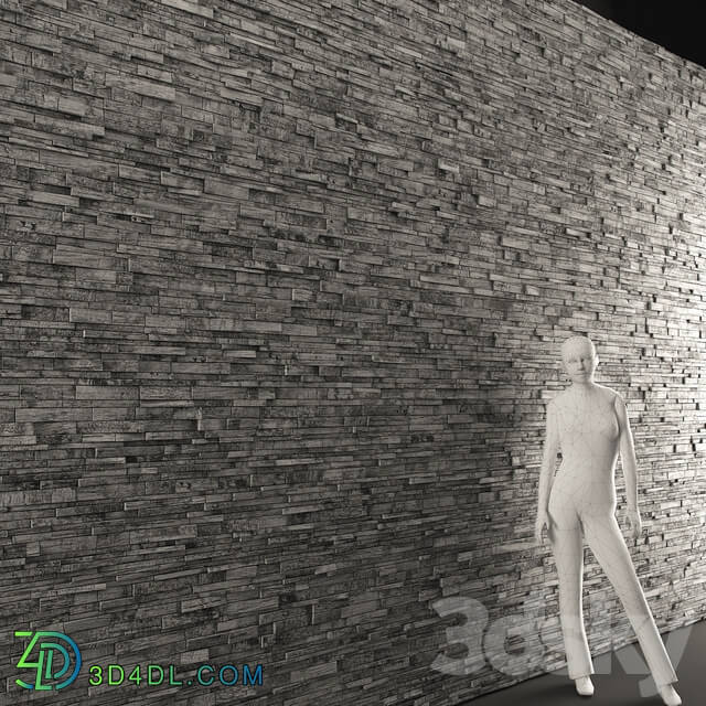 Stone Wall 3 5x10 5 m Other 3D Models