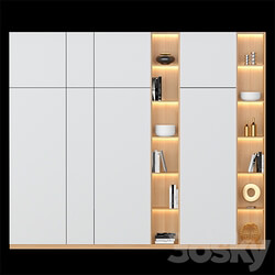 Wardrobe Display cabinets Shelf Desing 035 