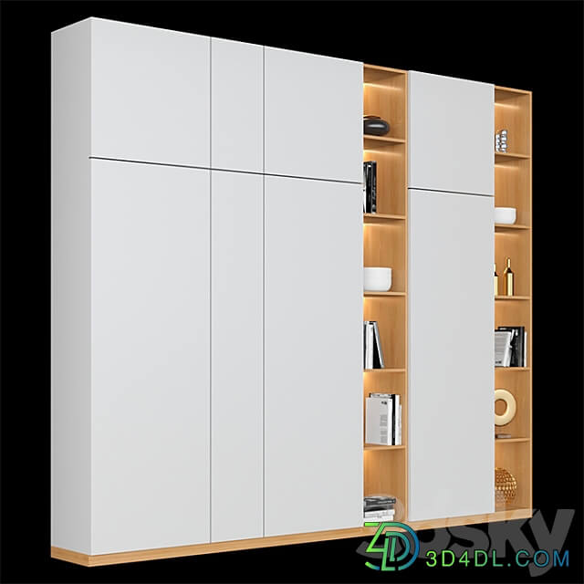 Wardrobe Display cabinets Shelf Desing 035