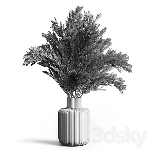 bouquet dry lavender vase glass