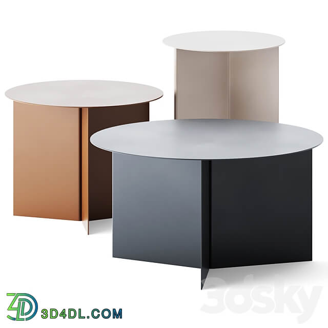 Round Coffee Tables Slit by Hay