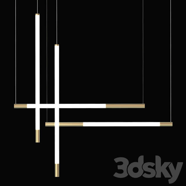 Pendant light Aliexpress Stripes pendant lgiht Set 2