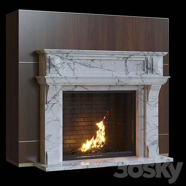 Outdoor fireplace