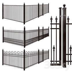 Iron fence set Hoop and Picket Puppet Picket Pool 