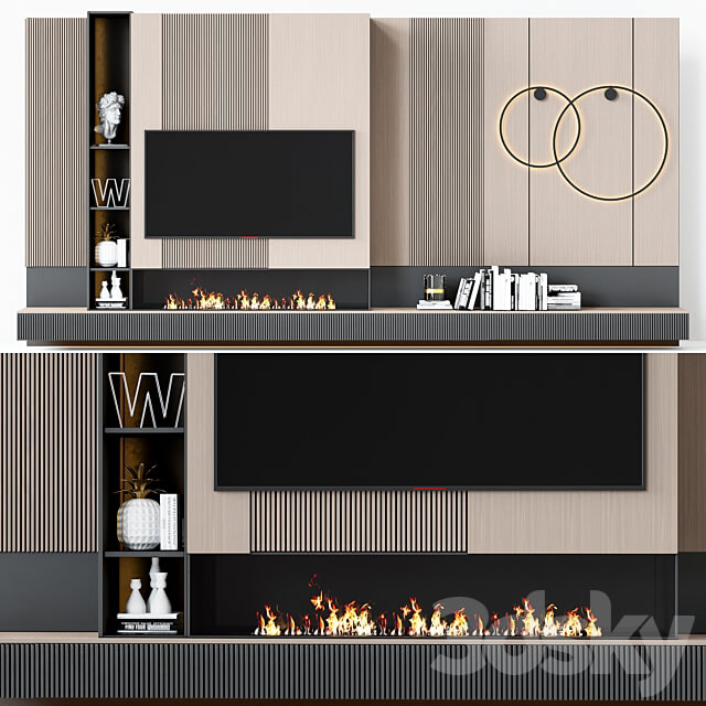 TV wall modern 70