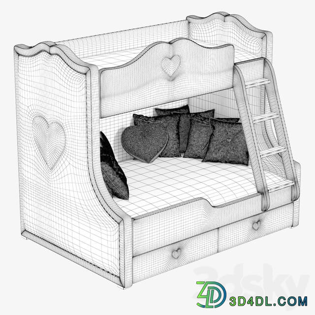Bed SWEET HEART Iriska