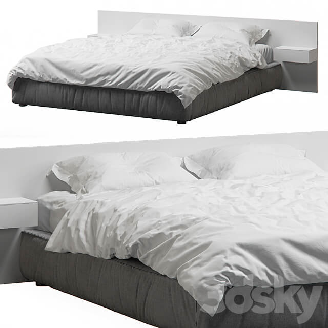 Bed Loft Bed With Wood Headboard