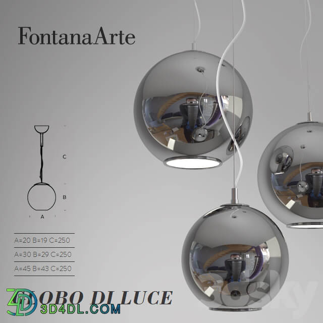 Globo di luce Pendant light 3D Models