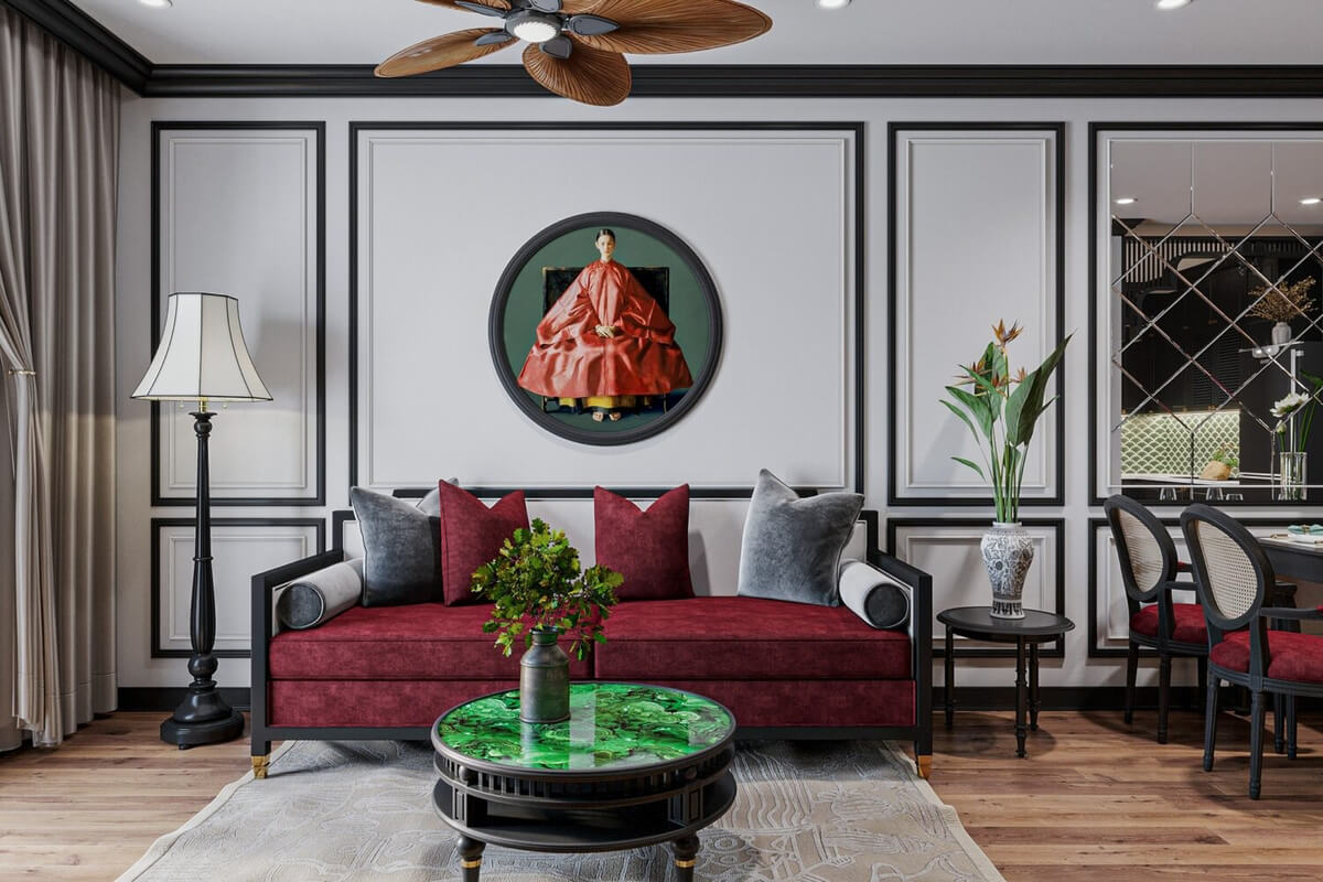  3D Indochine Apartment Interior By Nguyen Duc Anh