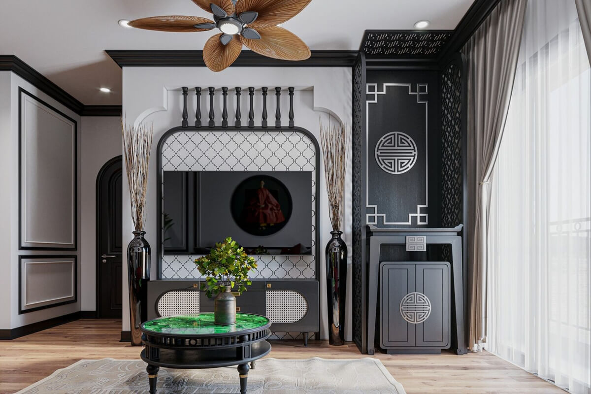  3D Indochine Apartment Interior By Nguyen Duc Anh