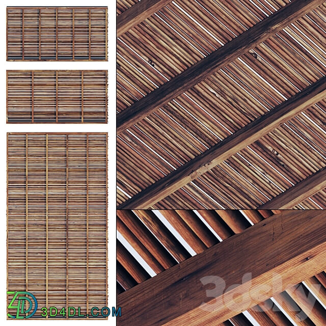 Ceiling thick branch straight n1 Ceiling of thick straight branches No. 1