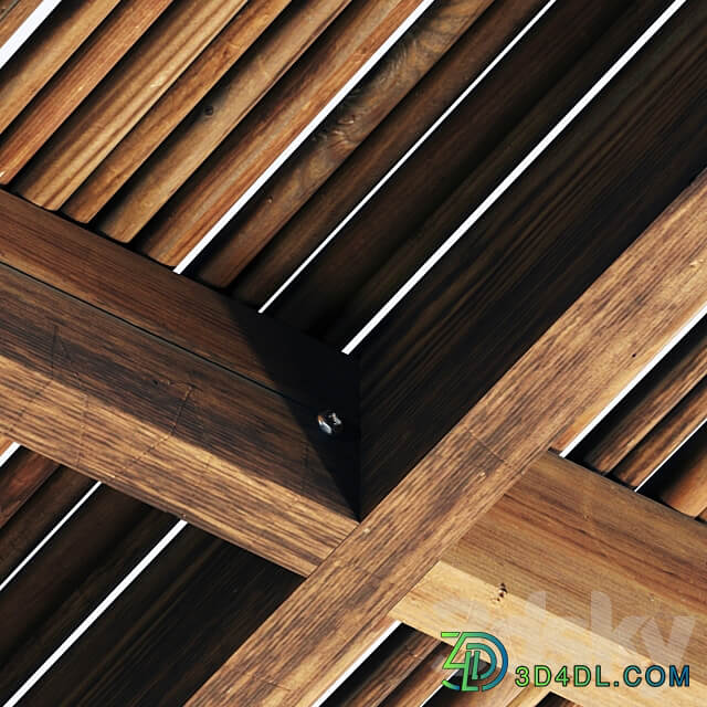 Ceiling thick branch straight n1 Ceiling of thick straight branches No. 1