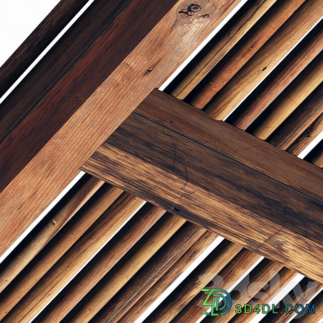Ceiling thick branch straight n1 Ceiling of thick straight branches No. 1