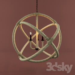 ROPE PLANETARIUM CHANDELIER LARGE Pendant light 3D Models 