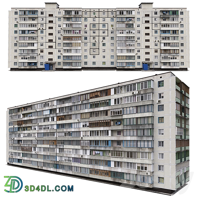 Residential building Soviet era. Series 1KG 480