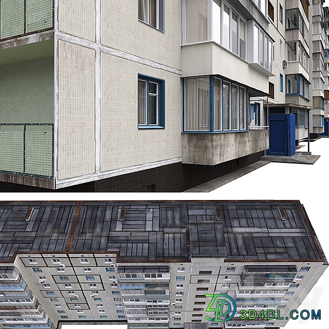Residential building Soviet era. Series 1KG 480