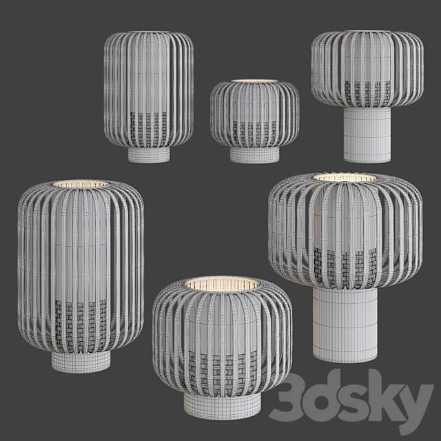 Forestier Bamboo Table Lamp