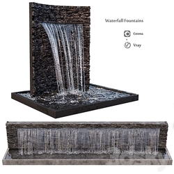 Other Waterfall fountains rock panel 