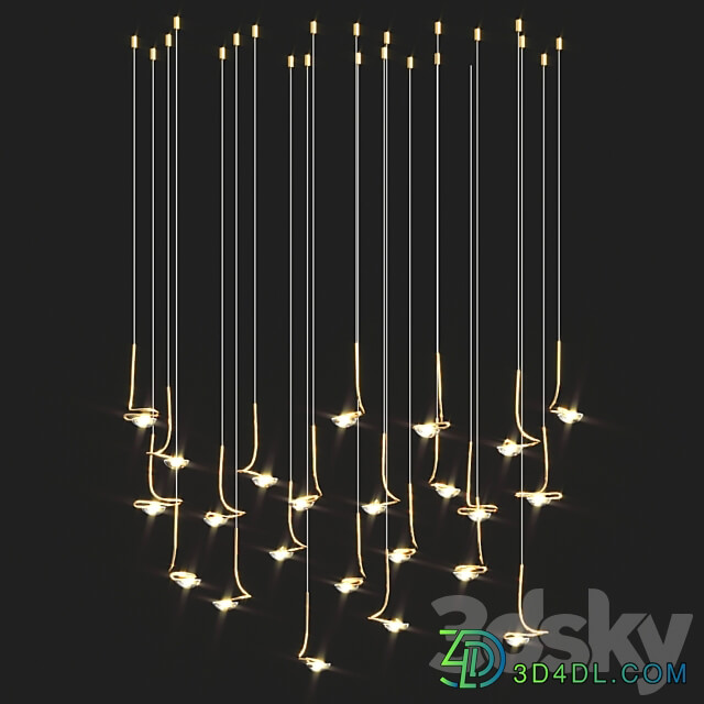 Pendant light Jackie Chandelier by Catellani Smith