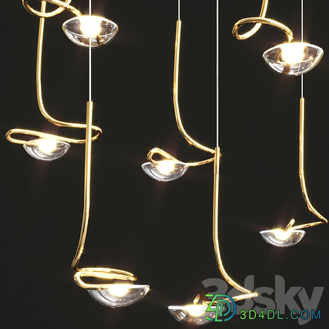 Pendant light Jackie Chandelier by Catellani Smith