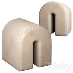 Curved pouf Kristina Dam 