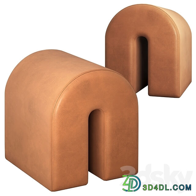 Curved pouf Kristina Dam