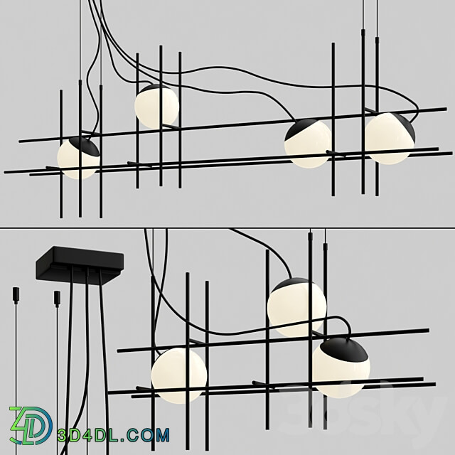 Pendant light Vetreria Vistosi PLOT FRAME SP
