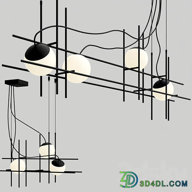 Pendant light Vetreria Vistosi PLOT FRAME SP