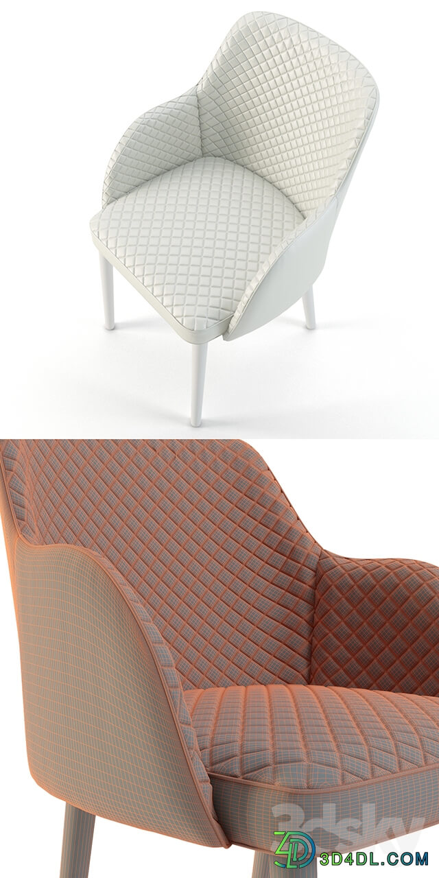 Devon Club Chair White